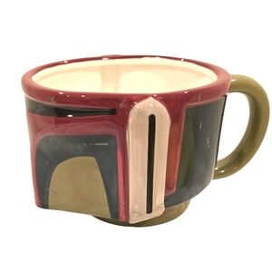 PEW! Star Wars Boba Fett's Helmet With Battle Scars Ceramic 3D Sculpted Mug 20oz